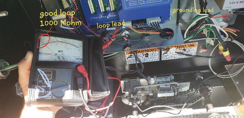 This is an example of a good gate loop reading with 1000 M ohm