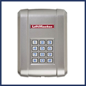 Gate keypad from LiftMaster. Holds up to 250 pin codes. Easy wireless installation. Meets NEMA 4X water-protection requirements